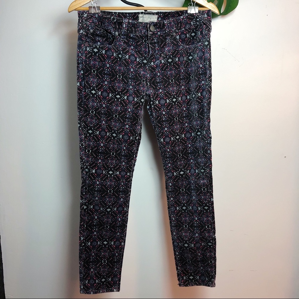 Free people velvet skinny jean.